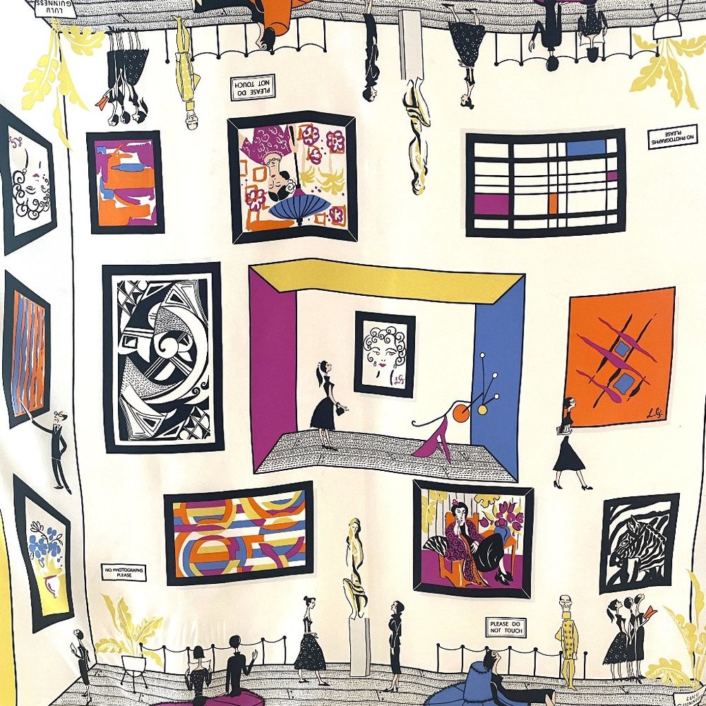 Lulu Guinness London Silk Scarf